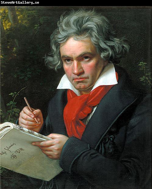 Joseph Karl Stieler Portrait Ludwig van Beethoven when composing the Missa Solemnis